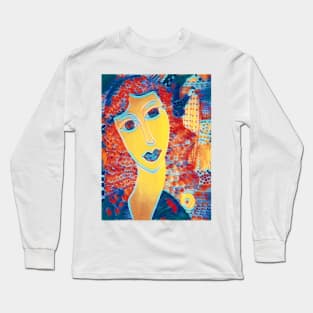 FACE, CURLY HAIR and PET HEN Long Sleeve T-Shirt